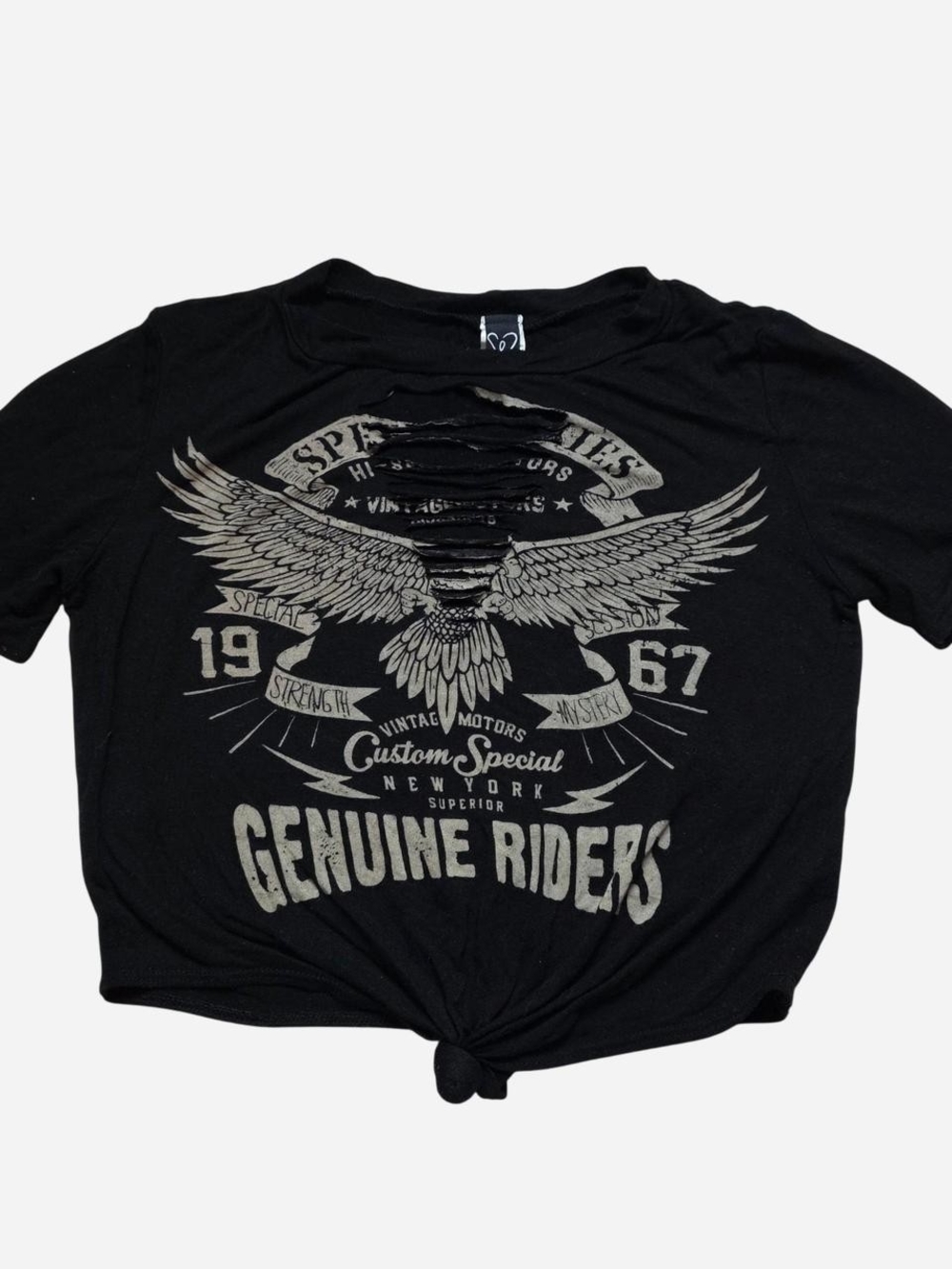 Windsor Black Graphic Tee with Eagle Print